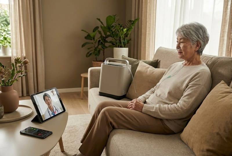 在宅酸素療法（HOT）はオンライン診療で管理できる？遠隔モニタリングの仕組みと対象者