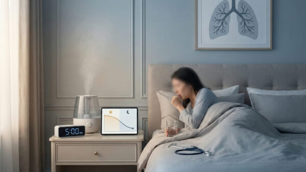 朝方に咳が止まらない原因は？「モーニングディップ」と寝起きに咳き込む理由