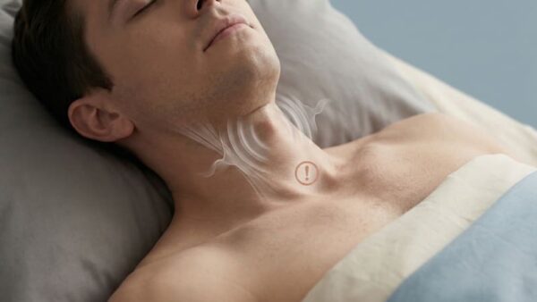 いびきで「喉仏」が激しく動くのは危険サイン?呼吸努力と無呼吸症候群の関係