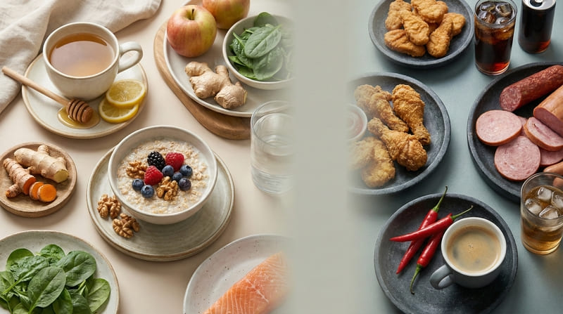 気管支炎に効く食べ物・飲み物は？回復を早める食事と避けるべき刺激物