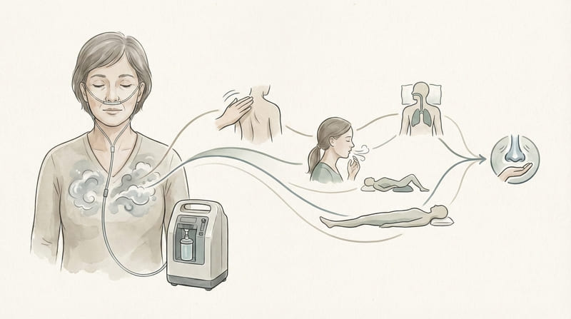 息苦しさの原因「痰（たん）」を上手に出す方法は？在宅酸素療法患者のための排痰テクニック