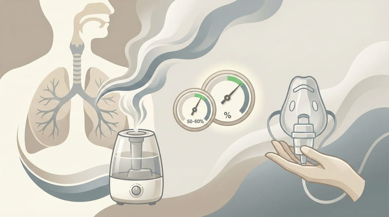 咳止めに加湿器は効果的？喘息を悪化させない正しい湿度の目安と注意点