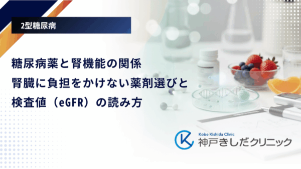 糖尿病薬と腎機能の関係|腎臓に負担をかけない薬剤選びと検査値(eGFR)の読み方