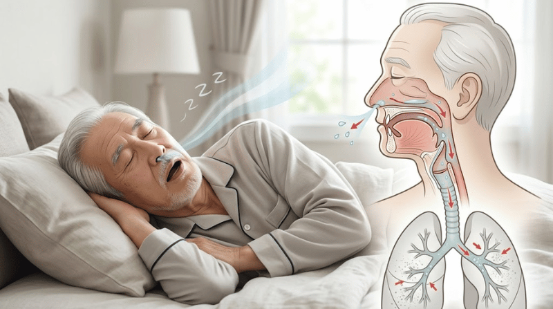 高齢者のいびきに潜む「誤嚥性肺炎」の危険性。加齢による嚥下機能低下と睡眠時のリスク