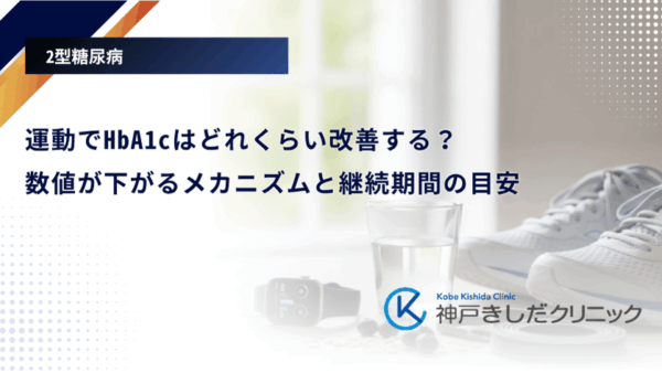 運動でHbA1cはどれくらい改善する？数値が下がるメカニズムと継続期間の目安