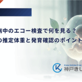 妊娠糖尿病中のエコー検査で何を見る？赤ちゃんの推定体重と発育確認のポイント