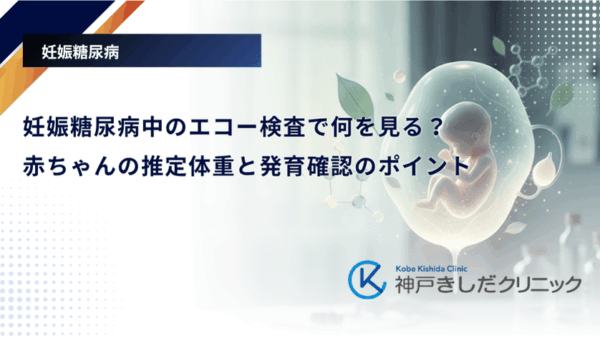妊娠糖尿病中のエコー検査で何を見る？赤ちゃんの推定体重と発育確認のポイント