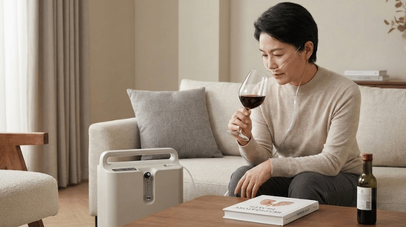 在宅酸素療法中にお酒は飲んでもいい?アルコールが呼吸機能に与える影響と晩酌の注意点