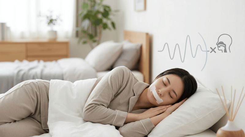 「口閉じテープ」でのいびき対策は危険？無呼吸症候群の人が使うと窒息リスクがある理由