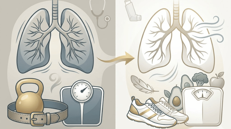 体重増加で咳や息切れが悪化？肥満と喘息の意外な関係とダイエットの効果