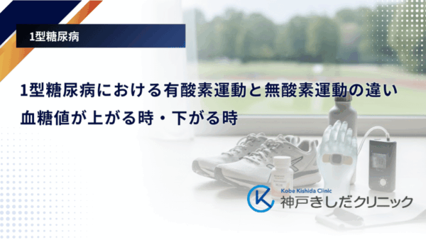 1型糖尿病における有酸素運動と無酸素運動の違い｜血糖値が上がる時・下がる時