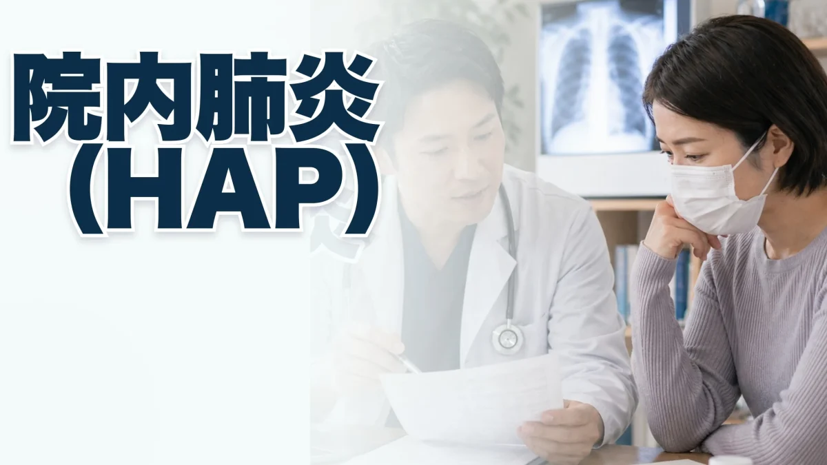 院内肺炎（HAP）に関する医療記事のアイキャッチ画像
