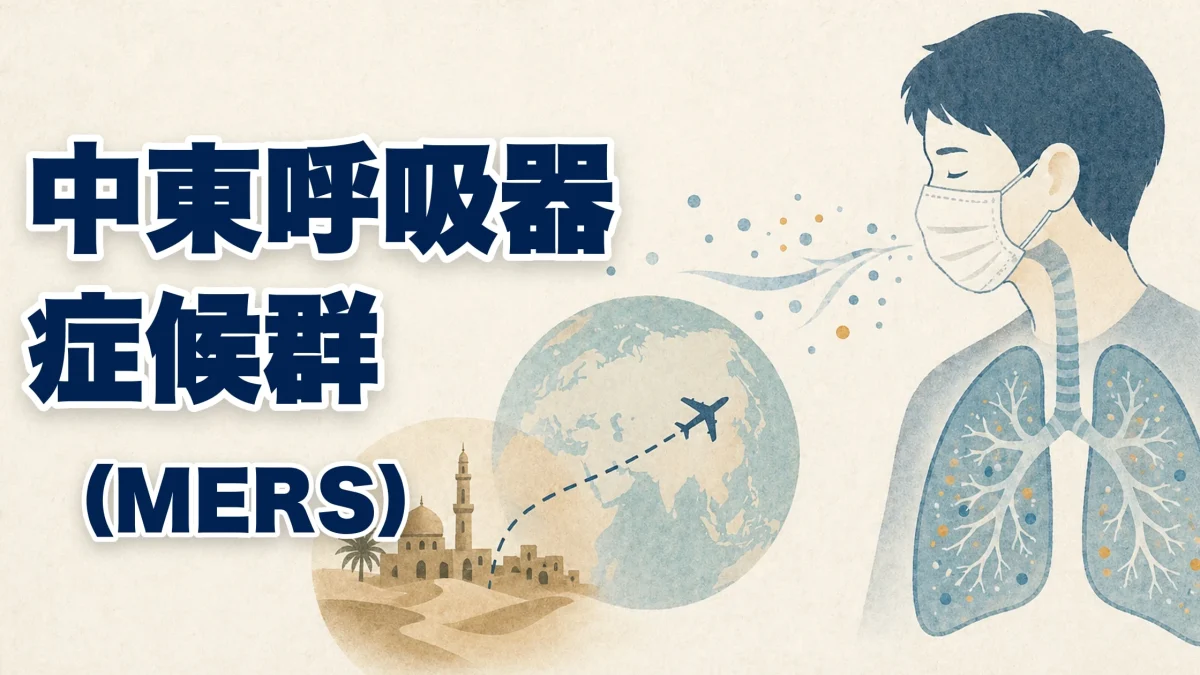 中東呼吸器症候群（MERS）に関する医療記事のアイキャッチ画像