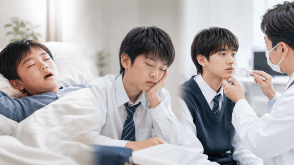 子供の睡眠時無呼吸症候群|小学生・中学生・高校生の年代別の症状と治療法