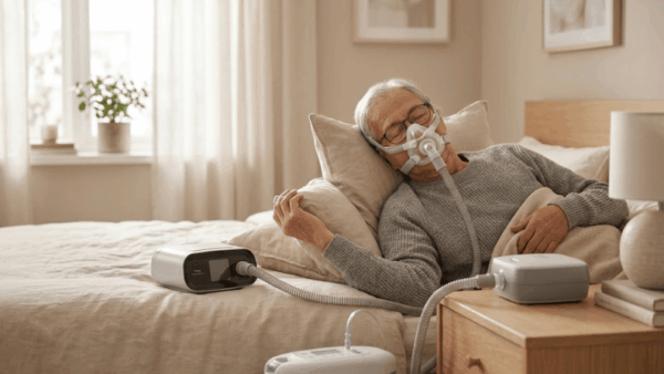 在宅酸素療法とCPAP・NPPV(マスク式人工呼吸器)の併用|睡眠時無呼吸や重症呼吸不全の治療