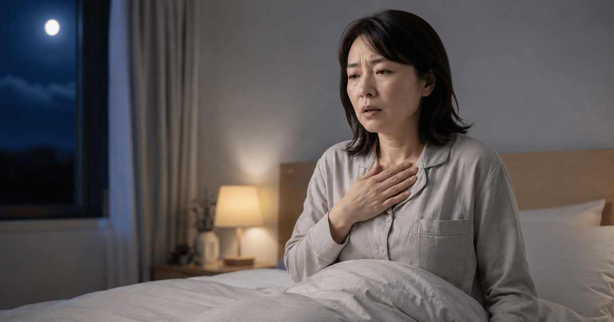 夜になると息苦しい・寝ていると呼吸が苦しい原因|睡眠中の呼吸困難と受診の目安