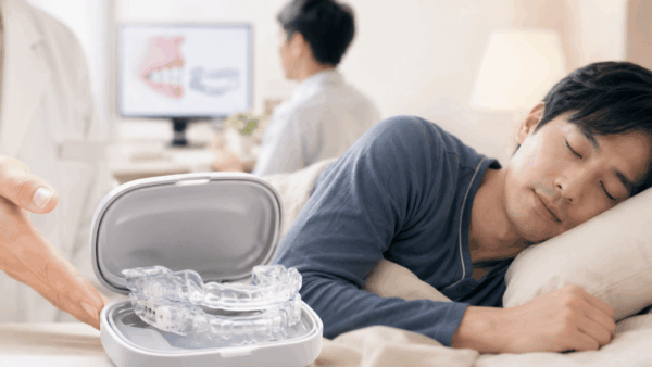 睡眠時無呼吸症候群に市販マウスピースは効果ある?医療用との違いと選ぶ際の注意点
