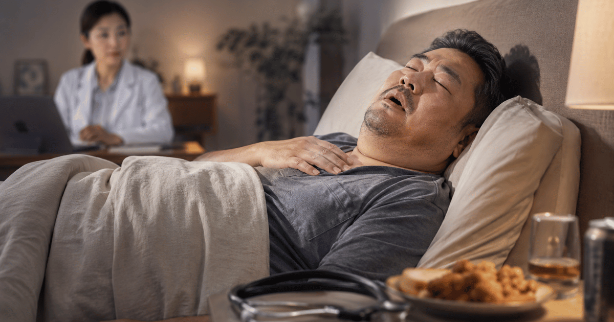 睡眠時無呼吸症候群になりやすい人の特徴とは?リスクが高い体質・生活習慣を解説