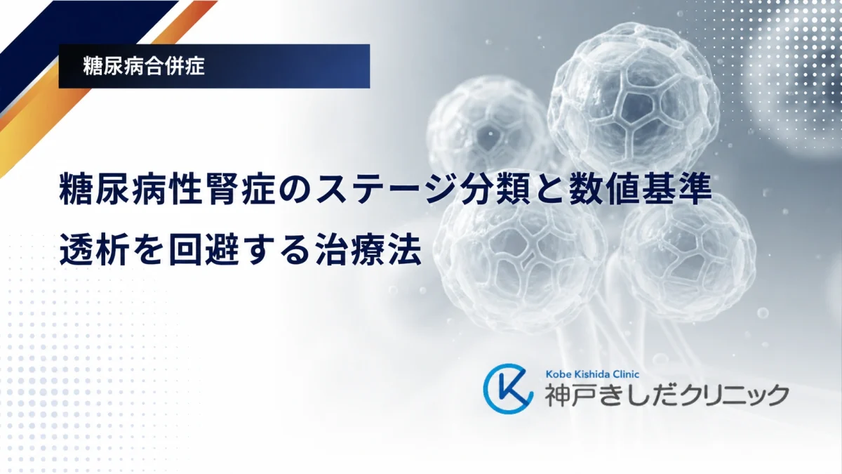 糖尿病性腎症のステージ分類と数値基準|透析を回避する治療法