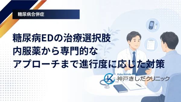 糖尿病EDの治療選択肢｜内服薬から専門的なアプローチまで進行度に応じた対策