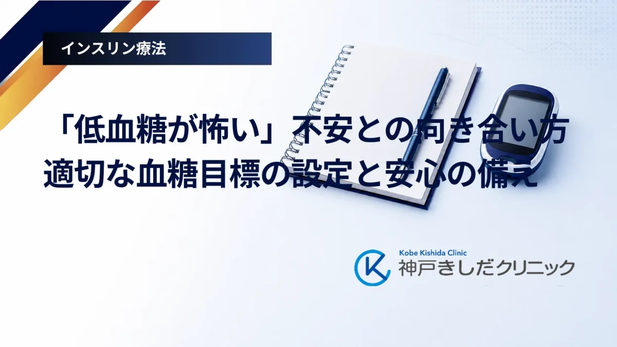 「低血糖が怖い」不安との向き合い方｜適切な血糖目標の設定と安心の備え